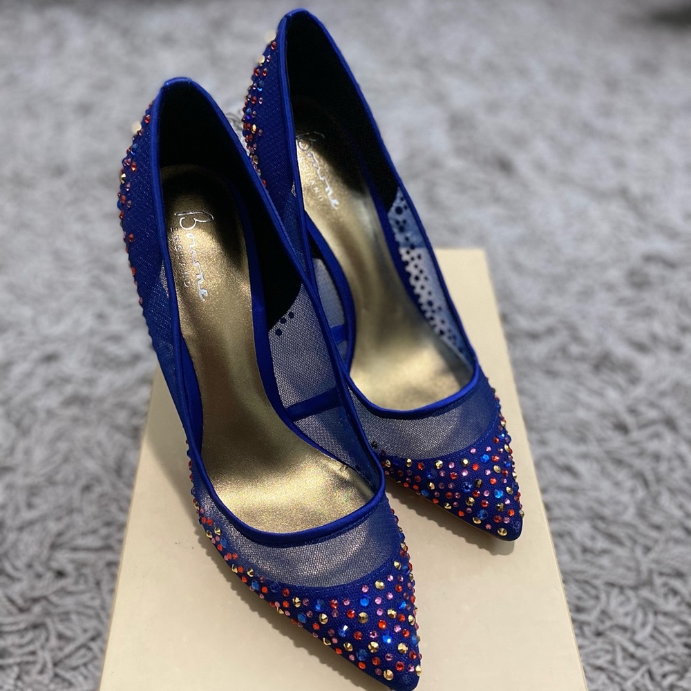 Bourne Blue High Heels - Samantha